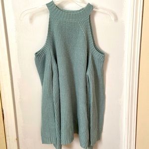 Cold shoulder sweater